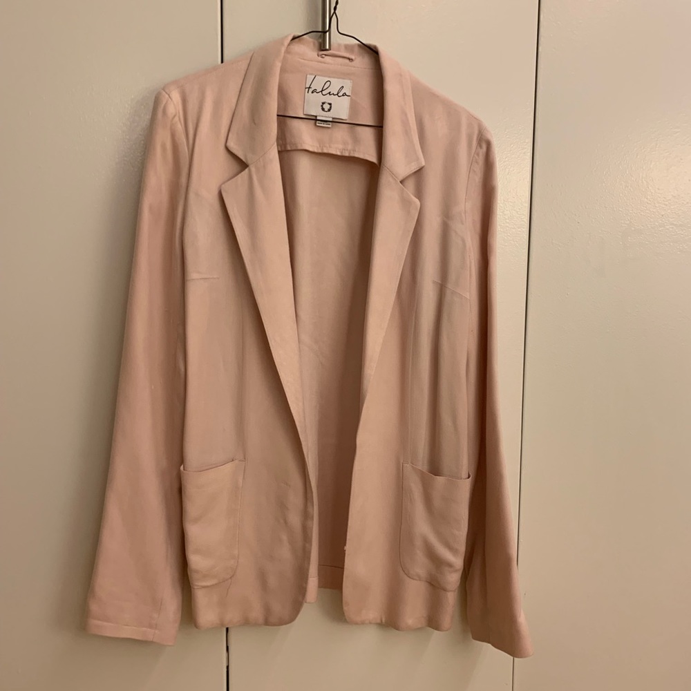Aritzia blush pink blazer
